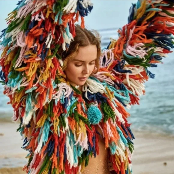 Multicolor Fringe Jacket - Picture 3 of 4
